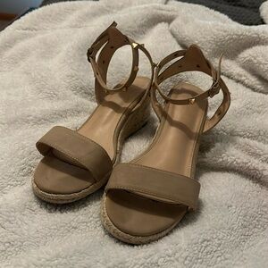 FINAL MARKDOWN Gold studded wedges